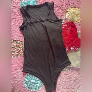 Elegant Black Sleeveless Bodysuits
